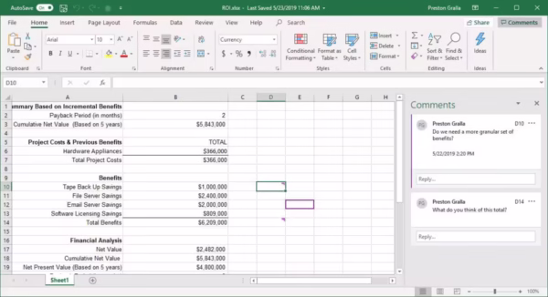 Microsoft Excel 2019